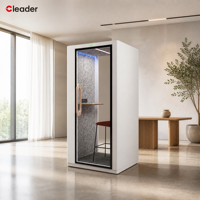 Cabine de bureau acoustique préfabriquée, mobile et portable, pour l'enregistrement et l'intimité, avec isolation phonique, pour usage intérieur et isolation acoustique.