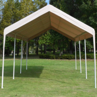 Abri de jardin robuste 3x6m avec toit imperméable et structure en acier, installation facile pour événements extérieurs, camping et marchés