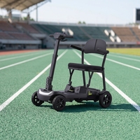 Scooter électrique léger de 16 kg à quatre roues pour usage en usine, approuvé pour les avions, facile à conduire pour les personnes âgées