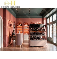 Vitrine de présentation de maquillage de luxe sur mesure, comptoir de présentation de maquillage, armoires de présentation de soins de la peau, présentoir de cosmétiques pour la vente au détail