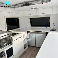 Nouveau-né Food Truck mobile en acier inoxydable avec cuisine complète Ice Cream Van Bus Restaurant Fast Food Car à vendre