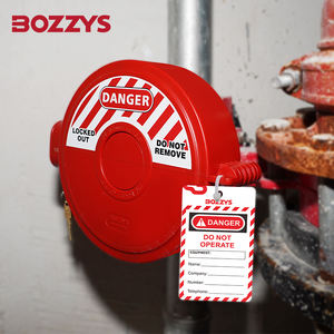 बोज़ेज़ ओएम सुरक्षा लॉक टैगआउट टैगआउट टैगआउट गेट वाल्व लॉक-254 मिमी पा + एब्स लॉक सिलेंडर FP1-FP4 कुंजी संचालित - Product Image 6