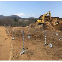 Poteau en spirale de bonne qualité pour fondation au sol, vis de fixation au sol pour système de montage solaire