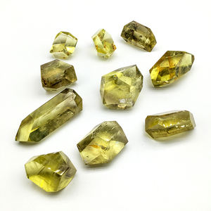 Piedras preciosas de cristal citrino arcoíris de alta calidad al por mayor, artesanía citrino pulido, piedra curativa, forma libre, cae a la venta - Product Image 1