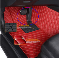 Muchkey Tapis en cuir de luxe 3D de haute qualité pour Ford F150 Pickup 4 portes 2011 2012 2013 2014 Tapis de sol pour voiture