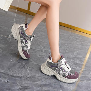 Zapatillas Deportivas de Plataforma con Cordones para Mujer, Tendencia 2026, Ligeras, Cómodas, Antideslizantes, con Suela Gruesa de Goma, Casuales - Product Image 3
