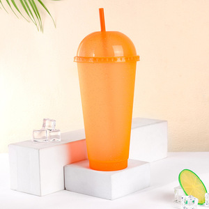 Vaso de PP con Brillo y Tapa de Cúpula, 700ml, Reutilizable para Café Helado, Smoothies y Bebidas Frías, Ideal para Fiestas de Verano y <span class=keywords><strong>Piscina</strong></span> - Product Image 3