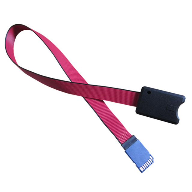 SD to SD Card Extension Soft Flat PVC Cable Standard SDHC Memory Card Kit Male to Female Extension Cable Extender