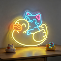 Lumière néon LED en forme de chat, décoration murale néon, décoration néon mignonne pour la chambre, le bar à domicile, fête sur le thème du chat