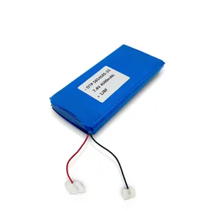 定制的锂聚合物电池组5854105-2S1P 7.4v 4500mAh可充电lipo电池组，带OEM服务