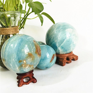 Sfera di Cristallo Naturale all'Ingrosso, Pietre Curative, Calcite Blu dei Caraibi - Product Image 2