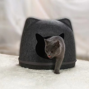 Nid de maison en forme de tête de chat mignon lit détachable de haute qualité <span class=keywords><strong>pour</strong></span> animaux de compagnie doux et chaud <span class=keywords><strong>pour</strong></span> animaux de compagnie épaissir dessin animé <span class=keywords><strong>chien</strong></span> <span class=keywords><strong>chambre</strong></span> semi-fermée - Product Image 2