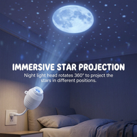 Projecteur d'étoiles Galaxy à commande tactile, veilleuse d'ambiance, nébuleuse, atmosphère, projection de la Voie lactée, lampe LED à intensité variable pour la maison et la chambre