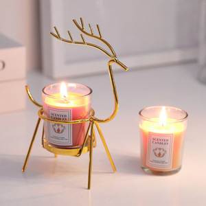 Deer Shaped Iron Candle Holder Scented Candle Home Decoration Christmas Gift Heat Resistant - Product Image 2