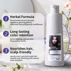 Hot Selling Haarkleur Langdurige Ammoniakvrije Haarverf Shampoo Kruidenverzorgingsmiddel - Product Image 5