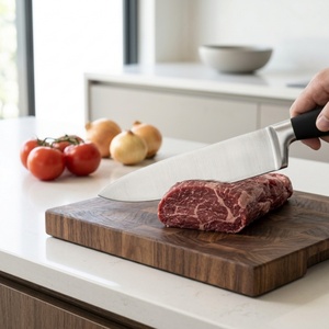 Customize Professional Japanese Chef's <b>Knife</b> Set Stainless Steel Kitchen <b>Knives</b> Set with TPR Coating Hollow Handle - Product Image 3