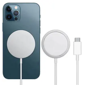 मूल चुंबकीय वायरलेस चार्जर के लिए Iphone 15W क्यूई Magsafe यूएसबी केबल वायरलेस चार्जर के लिए Iphone यूएसबी सी पीडी एडाप्टर