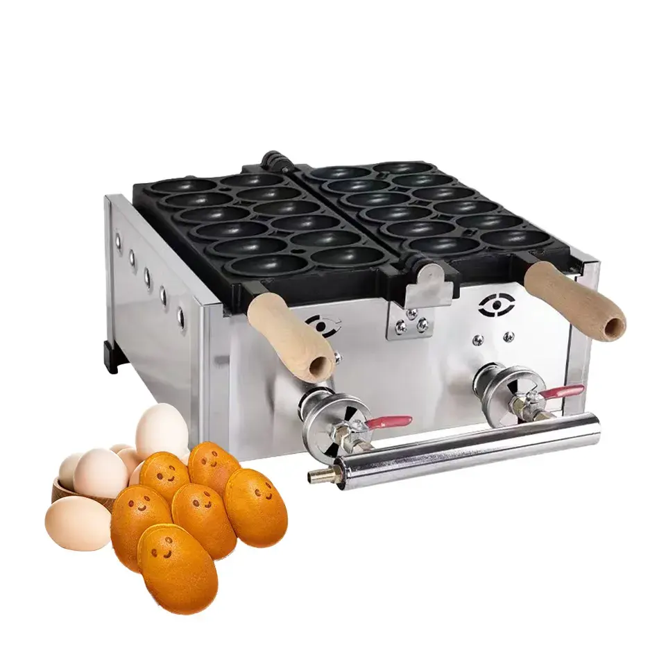 Multifuncional Mini Maker Wafles Gás Lpg Egg Bubble Waffle Machine Bubble Ball Waffle Iron Maker