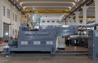 Machine de laminage multicouche électrique contrôlée par PLC Mitsubishi avec interface HMI pour film d'emballage alimentaire en plastique