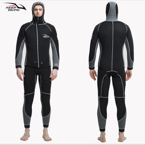 Traje de Buceo KEEP DIVING de 5 mm, de Dos Piezas, Anti-UV, con Capucha para Hombre, Grueso y Cálido para Invierno, para Buceo, Pesca, Caza y Trabajo Subacuático - Product Image 5