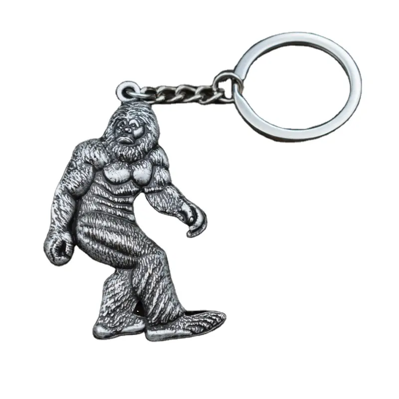 Brand New Retro Bigfoot Keychain For Men Gift Jewelry Big Foot Ring Key Chains