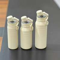 Nouvelle bouteille d'eau en acier inoxydable de haute qualité pour les sports de plein air, avec couvercle pour boire directement