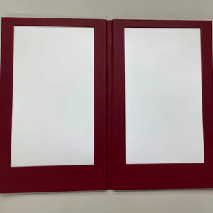 Menú de restaurante con cubierta de cuero PU personalizada por el fabricante, iluminado con LED, de doble página, con libro de menú LED. - Product Image 1