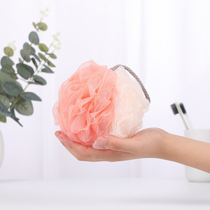 Lot de 50g de fleurs de bain exfoliantes en maille PE, couleurs assorties, pour le dos et le corps, vente en gros - Product Image 3