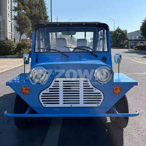 Voiture classique vintage électrique de luxe d'origine, personnalisable, bleue, 5 places - Product Image 6