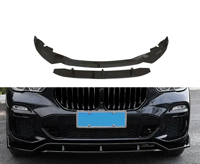Front Lip for For Bmw X5 G05 M Sport Gloss Black Front Lip Spoiler Splitter for Classic Auto Parts