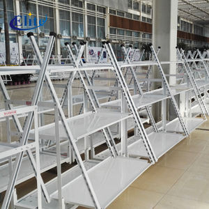 Chariots de jardinage en acier pour plantes et fleurs à quatre roues - Product Image 3