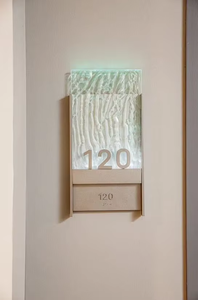 ป้ายประตูอิเล็กทรอนิกส์สำหรับห้องพักในโรงแรมที่กำหนดเองได้ป้ายประตูแบบทันสมัยพร้อมหมายเลขบ้านแผ่นกริ่งประตูร่วมสมัย - Product Image 2