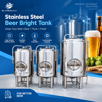 Cuve de brassage personnalisée 500L 1000L 2000L en acier inoxydable avec chemise de refroidissement pour brasserie artisanale