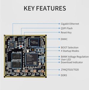 บอร์ดพัฒนาระบบ Xilinx SOC แบบฝังพร้อม7020 zynq สำหรับ Ai Xilinx zynq 7020 FPGA - Product Image 6