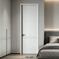 Porte intérieure moderne en bois massif de haute qualité, minimaliste, imperméable, insonorisée, ignifuge, pour chambre à coucher