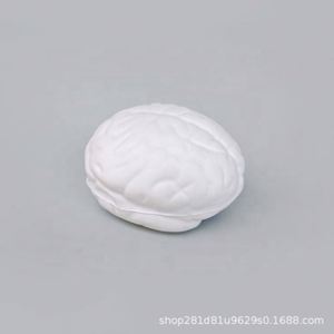 Custom Logo Stress Relief Brain Ball - <b>Squishy</b> Foam Sensory Toy for Kids & Adults - Promotional Gift Idea - Product Image 3