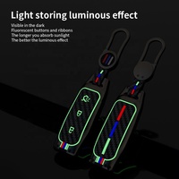 Étui à clés en silicone en alliage de zinc pour voiture Ford Fusion Mondeo Mustang F-150 Explorer Edge 2017 2018 Protection de clé de style de voiture