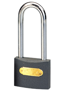 <span class=keywords><strong>Cadenas</strong></span> en fer gris moyen Rarlux, haute sécurité, serrure à clé avec longue anse, déverrouillage par clé - Product Image 4