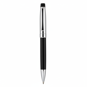 Penna Cromata Nera Lucida per Uso Promozionale - Product Image 2