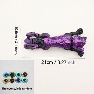 Nuevo Producto Transfronterizo: Figura Decorativa de Lobo de Maternidad Impresa en 3D con Cuerpo Integrado y Cabeza y Cola Móviles, Venta al por Mayor - Product Image 4