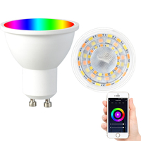 Projecteur intelligent Zigbee RGBCCT GU10, projecteur GU10 RGB, lampe Tuya WIFI