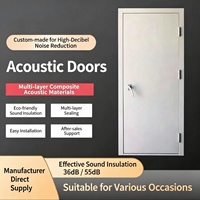 Porte Acoustique en Acier Ignifuge, Haute Densité, Réduction du Bruit, Porte Insonorisée de Sécurité pour Usine Industrielle, Hôtel