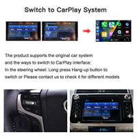 Interface CarPlay Android Auto Exploter Argent 12V Toyota Hilux/Sienna, Liaison sans fil Mirror Link, Lecture USB, Plug&Play, Récepteur GPS