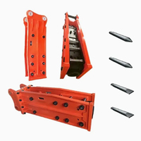 Marteau hydraulique haute performance de 600 kg pour excavatrice de 13 à 15 tonnes |   Brise-roche durable pour les projets de dragage de canaux