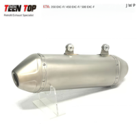 Nouveau système d'échappement de moto silencieux pour 450 EXC F 2015/2016 50mm en acier inoxydable