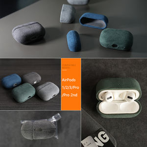 Étui pour écouteurs 1/<span class=keywords><strong>2</strong></span>/3/4/Pro Pro2 en cuir de haute qualité pour Alcantara <span class=keywords><strong>AirPods</strong></span> - Product Image 6