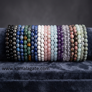 Pulsera de cuentas de sodalita, piedra natural pulida ovalada, joyería de cristal curativa Feng Shui, decoración del hogar - Product Image 2