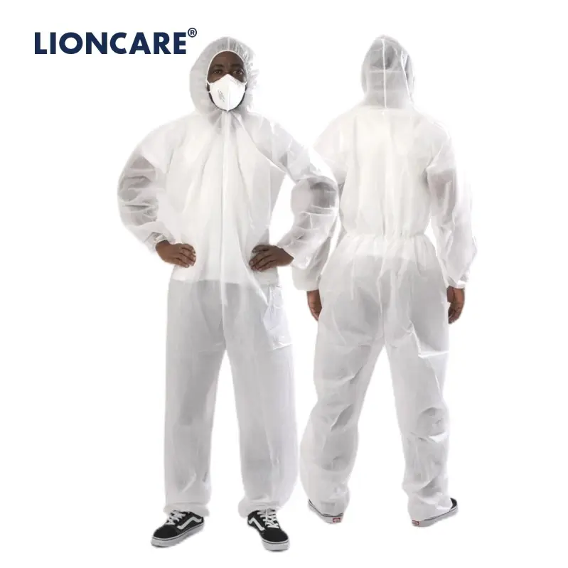 निर्माता बिक्री Dustproof डिस्पोजेबल Coverall सूट Polypropylene Nonwoven काम वर्दी चित्रकला के लिए