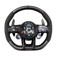 Volant de direction de voiture personnalisé en fibre de carbone à 4 branches de 45 mm pour Mercedes-Benz Performance W167 W177 W190 W213 W217 W222