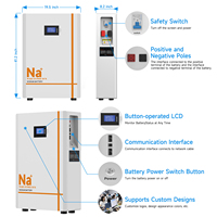 Stock UE Batteries Sodium-Ion 48V 200Ah 10kWh Montées au Mur pour la Maison, Systèmes de Stockage d'Énergie Domestique Powerwall 48V 300Ah 13kWh 15kWh